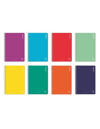Bloc Espiral Pacsa 1/4 Cuadricula 4 Mm 80H Tapa Normal